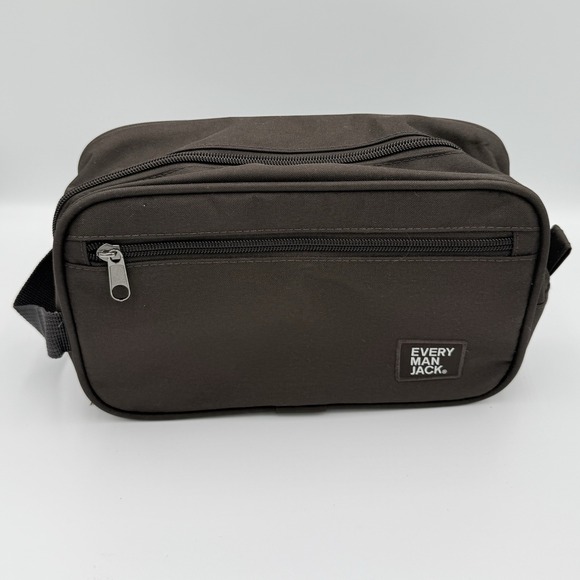 Every Man Jack Other - Every Man Jack Brown Toiletry Travel Bag Toiletries Pouch Dopp Kit